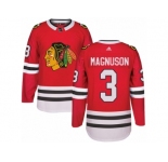 Youth Adidas Chicago Blackhawks #3 Keith Magnuson Premier Red Home NHL Jersey