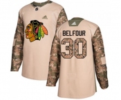 Youth Adidas Chicago Blackhawks #30 ED Belfour Authentic Camo Veterans Day Practice NHL Jersey