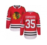 Youth Adidas Chicago Blackhawks #35 Tony Esposito Premier Red Home NHL Jersey
