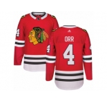 Youth Adidas Chicago Blackhawks #4 Bobby Orr Premier Red Home NHL Jersey