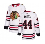 Youth Adidas Chicago Blackhawks #44 Jan Rutta Authentic White Away NHL Jersey