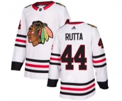 Youth Adidas Chicago Blackhawks #44 Jan Rutta Authentic White Away NHL Jersey
