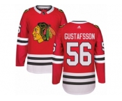 Youth Adidas Chicago Blackhawks #56 Erik Gustafsson Premier Red Home NHL Jersey