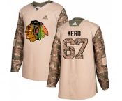 Youth Adidas Chicago Blackhawks #67 Tanner Kero Authentic Camo Veterans Day Practice NHL Jersey