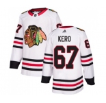 Youth Adidas Chicago Blackhawks #67 Tanner Kero Authentic White Away NHL Jersey