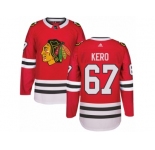 Youth Adidas Chicago Blackhawks #67 Tanner Kero Premier Red Home NHL Jersey