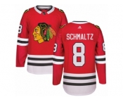 Youth Adidas Chicago Blackhawks #8 Nick Schmaltz Premier Red Home NHL Jersey