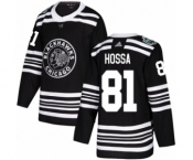 Youth Adidas Chicago Blackhawks #81 Marian Hossa Authentic Black 2019 Winter Classic NHL Jersey