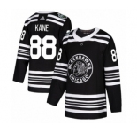 Youth Adidas Chicago Blackhawks #88 Patrick Kane Authentic Black 2019 Winter Classic NHL Jersey