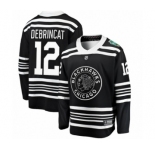Youth Chicago Blackhawks #12 Alex DeBrincat Black 2019 Winter Classic Fanatics Branded Breakaway NHL Jersey