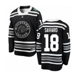 Youth Chicago Blackhawks #18 Denis Savard Black 2019 Winter Classic Fanatics Branded Breakaway NHL Jersey