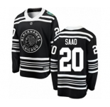 Youth Chicago Blackhawks #20 Brandon Saad Black 2019 Winter Classic Fanatics Branded Breakaway NHL Jersey