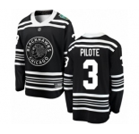 Youth Chicago Blackhawks #3 Pierre Pilote Black 2019 Winter Classic Fanatics Branded Breakaway NHL Jersey