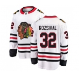 Youth Chicago Blackhawks #32 Michal Rozsival Fanatics Branded White Away Breakaway NHL Jersey