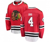 Youth Chicago Blackhawks #4 Bobby Orr Fanatics Branded Red Home Breakaway NHL Jersey