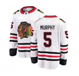 Youth Chicago Blackhawks #5 Connor Murphy Fanatics Branded White Away Breakaway NHL Jersey