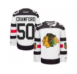 Youth Chicago Blackhawks #50 Corey Crawford White 2016 Stadium Series Stitched NHL Jersey