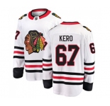 Youth Chicago Blackhawks #67 Tanner Kero Fanatics Branded White Away Breakaway NHL Jersey