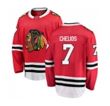 Youth Chicago Blackhawks #7 Chris Chelios Fanatics Branded Red Home Breakaway NHL Jersey