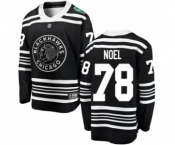Youth Chicago Blackhawks #78 Nathan Noel Black 2019 Winter Classic Fanatics Branded Breakaway NHL Jersey