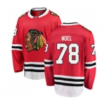 Youth Chicago Blackhawks #78 Nathan Noel Fanatics Branded Red Home Breakaway NHL Jersey
