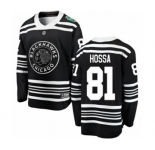 Youth Chicago Blackhawks #81 Marian Hossa Black 2019 Winter Classic Fanatics Branded Breakaway NHL Jersey