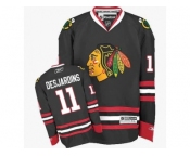 Youth Reebok Chicago Blackhawks #11 Andrew Desjardins Premier Black Third NHL Jersey