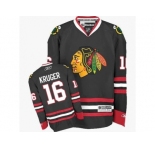 Youth Reebok Chicago Blackhawks #16 Marcus Kruger Premier Black Third NHL Jersey