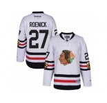 Youth Reebok Chicago Blackhawks #27 Jeremy Roenick Authentic White 2017 Winter Classic NHL Jersey