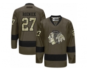 Youth Reebok Chicago Blackhawks #27 Jeremy Roenick Premier Green Salute to Service NHL Jersey