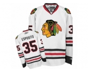 Youth Reebok Chicago Blackhawks #35 Tony Esposito Authentic White Away NHL Jersey