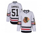 Youth Reebok Chicago Blackhawks #51 Brian Campbell Authentic White 2017 Winter Classic NHL Jersey