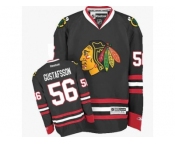 Youth Reebok Chicago Blackhawks #56 Erik Gustafsson Premier Black Third NHL Jersey