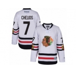 Youth Reebok Chicago Blackhawks #7 Chris Chelios Authentic White 2017 Winter Classic NHL Jersey
