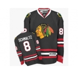 Youth Reebok Chicago Blackhawks #8 Nick Schmaltz Authentic Black Third NHL Jersey