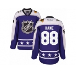 Youth Reebok Chicago Blackhawks #88 Patrick Kane Authentic Purple Central Division 2017 All-Star NHL Jersey