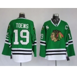 youth nhl chicago blackhawks #19 janathan toews green