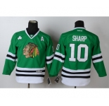 youth nhl jerseys chicago blackhawks #10 patrick sharp green[patch A]