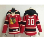 youth nhl jerseys chicago blackhawks #10 sharp red[pullover hooded sweatshirt A]