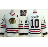 youth nhl jerseys chicago blackhawks #10 sharp white[2015 Stanley cup champions][patch A]