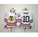 youth nhl jerseys chicago blackhawks #10 sharp white[2015 winter classic]
