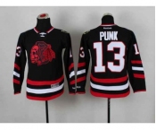 youth nhl jerseys chicago blackhawks #13 punk black[2014 Stadium Series][the skeleton head][punk]