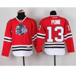 youth nhl jerseys chicago blackhawks #13 punk red-1[the skeleton head][punk]