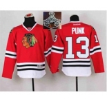 youth nhl jerseys chicago blackhawks #13 punk red[2015 Stanley cup champions][punk]