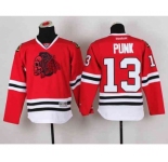 youth nhl jerseys chicago blackhawks #13 punk red[the skeleton head][punk]