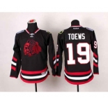 youth nhl jerseys chicago blackhawks #19 toews black[2014 Stadium Series][the skeleton head]