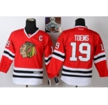 youth nhl jerseys chicago blackhawks #19 toews red[2015 Stanley cup champions][patch C]