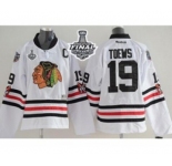 youth nhl jerseys chicago blackhawks #19 toews white[2015 winter classic][2015 stanley cup]