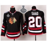 youth nhl jerseys chicago blackhawks #20 saad black 2014 Stadium Series[2015 stanley cup]
