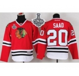 youth nhl jerseys chicago blackhawks #20 saad red[2015 stanley cup]